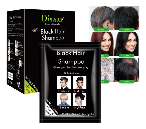 SHAMPOO TIÑE CANAS (Caja de 10 unidades en Sachet)